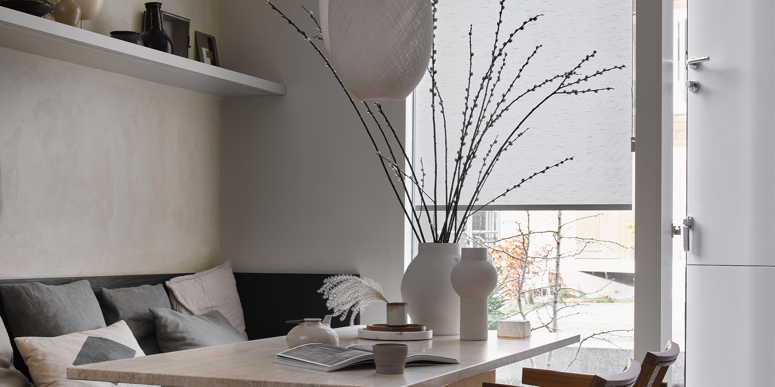 Lichtdoorlatende rolgordijnen