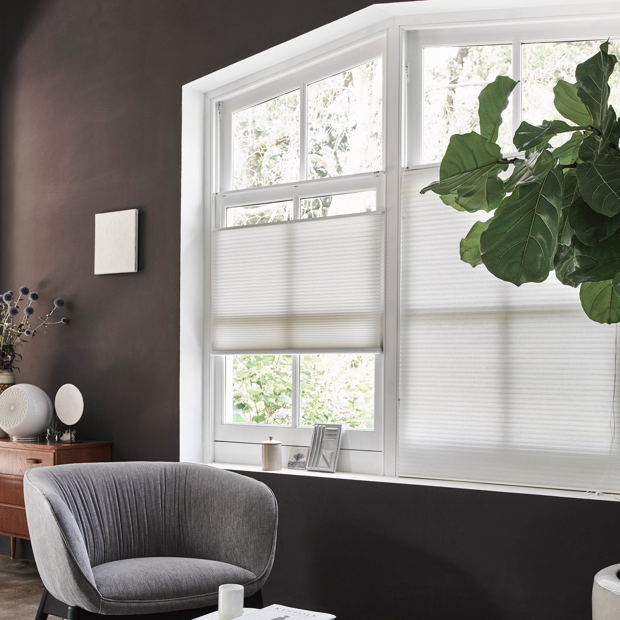 Lichtdoorlatende plisségordijnen